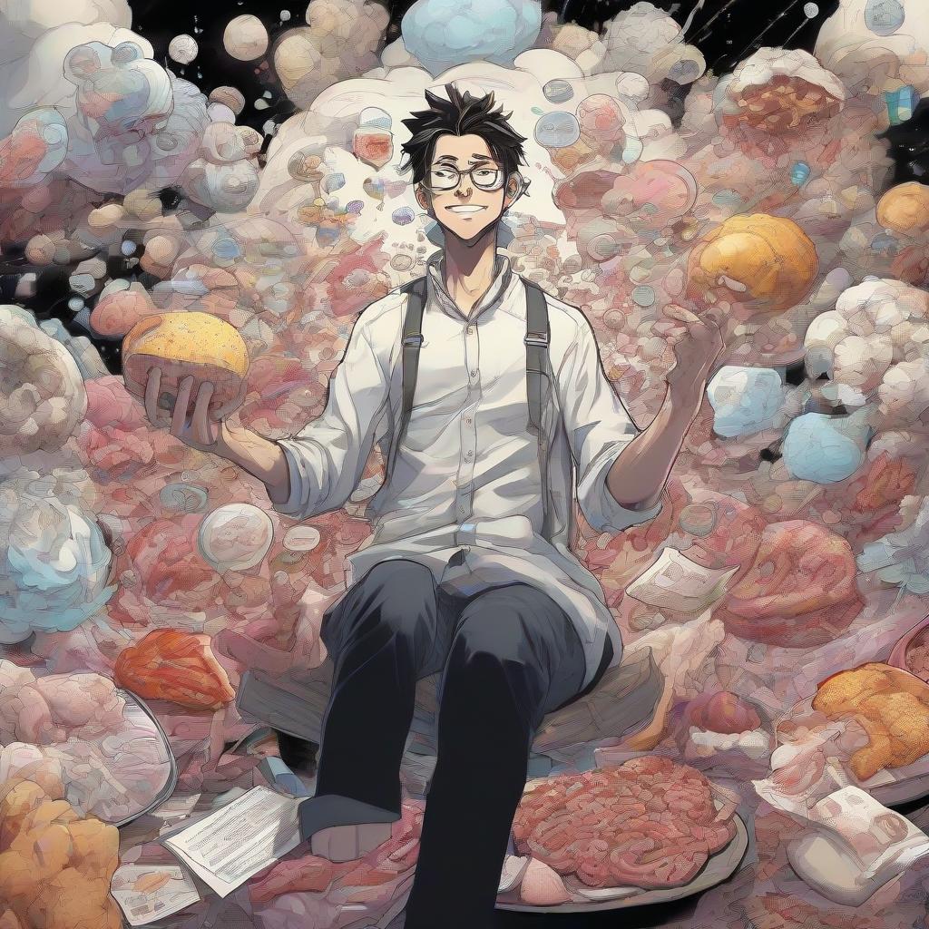 Uoto Unveils 2 New Manga: Hallucination Meat & Test Taker