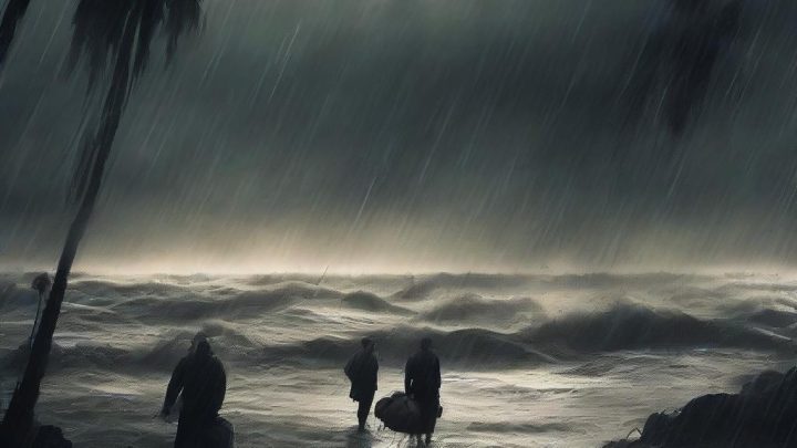 제이슨 모모아 가족, 하와이 홍수 대피